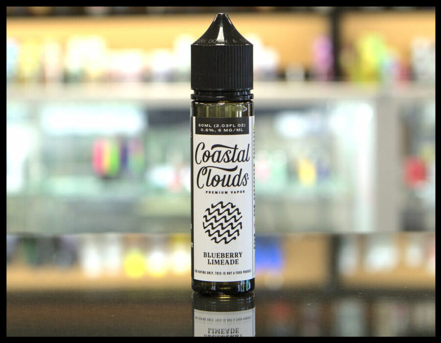 Captivating image of an e-liquid bottle, prominently featuring the Vapemilitia brand and highlighting the classic 'Coastal Clouds Traditional E-Liquid.' This visual representation seamlessly aligns with the page's context, offering a timeless and satisfying glimpse into the premium vaping experience curated by Vapemilitia.