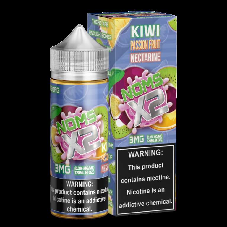 Intriguing image of e-liquid, prominently featuring the Vapemilitia brand and highlighting the exotic 'Kiwi Passion Fruit Nectarine.' This visual representation seamlessly aligns with the page's context, offering a fruity and delightful glimpse into the diverse and satisfying vaping experience curated by Vapemilitia.