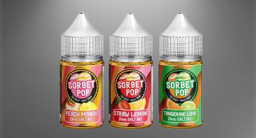 Eye-catching image showcasing Vapemilitia eliquid, with a spotlight on the refreshing Sorbet Pop Nic Salts, thoughtfully integrated to align seamlessly with the page's context.